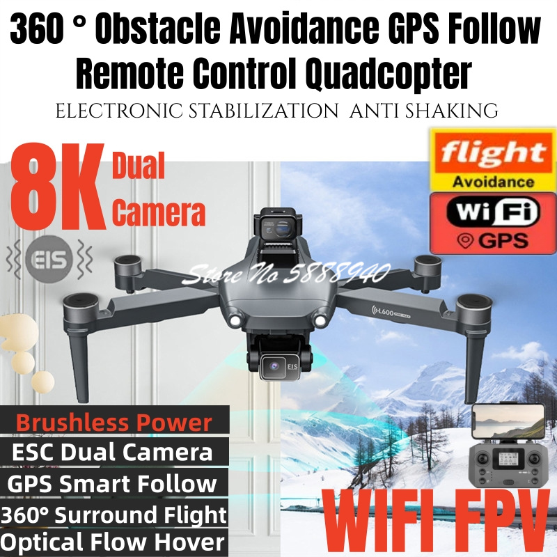 Overflow Box Dual - 360 ° 장애물 회피 GPS 스마트