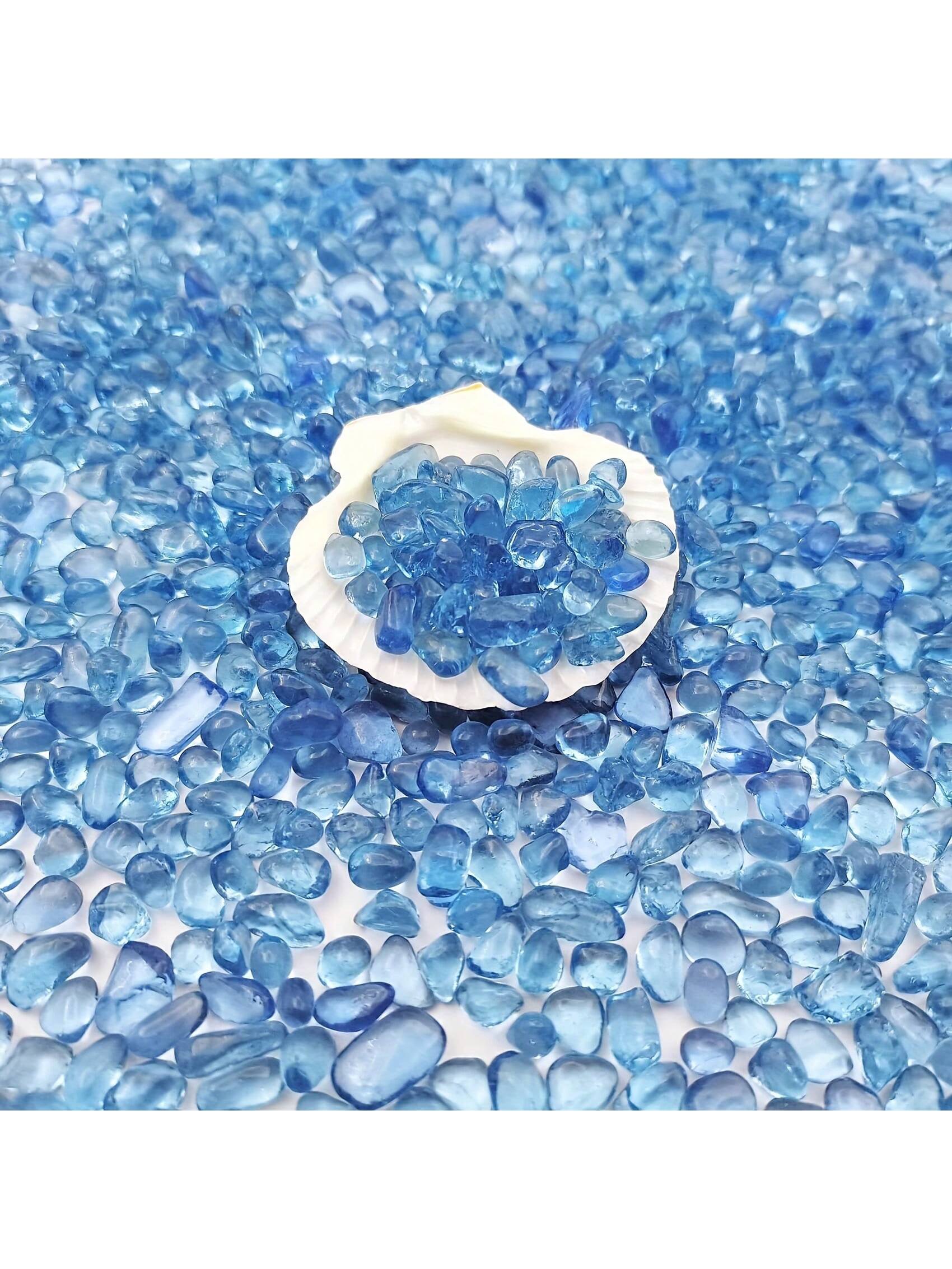 Marine Aquarium Gravel - 블루 글라스 자갈 3-4mm 수족관 장식용