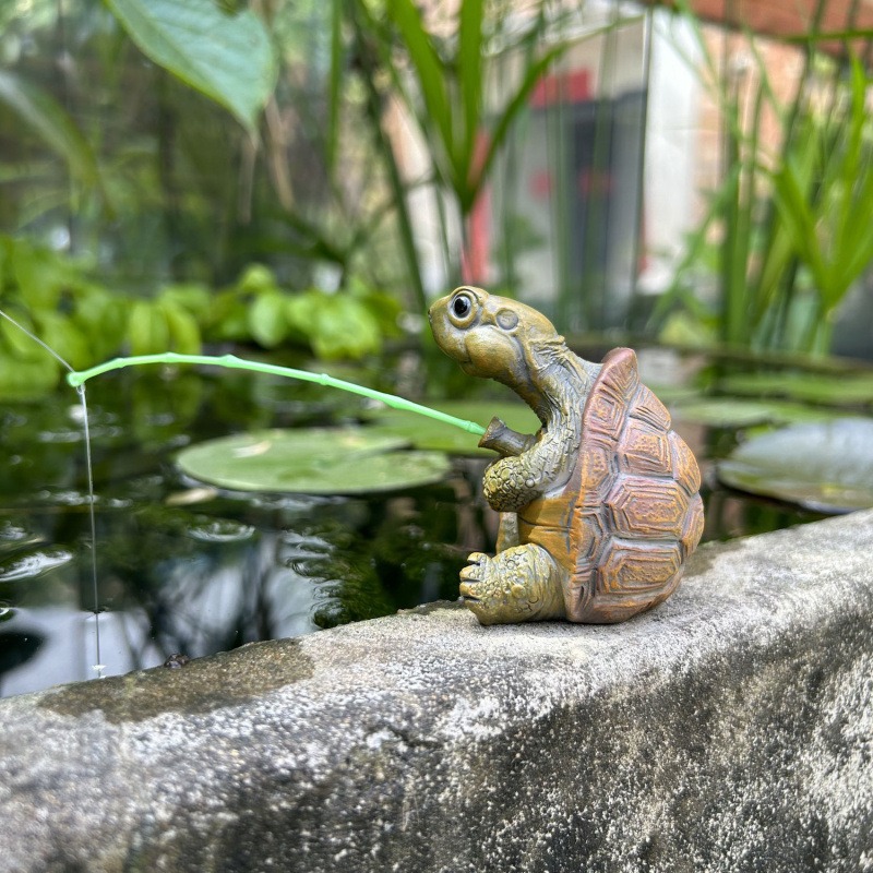 거북이 낚시 어항 수족관 장식 창의적인 중국식 암석 물 - Aquarium Marine Tank 리뷰 및 가격