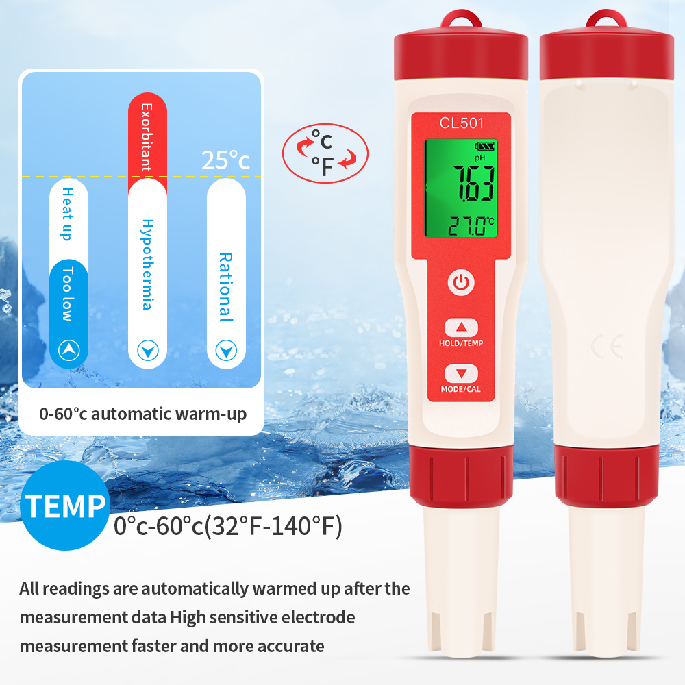 PH/CL2/H2/ORP/온도 측정기 염소 검출기 수영 - Marine Aquarium Water Testing 리뷰 및 가격