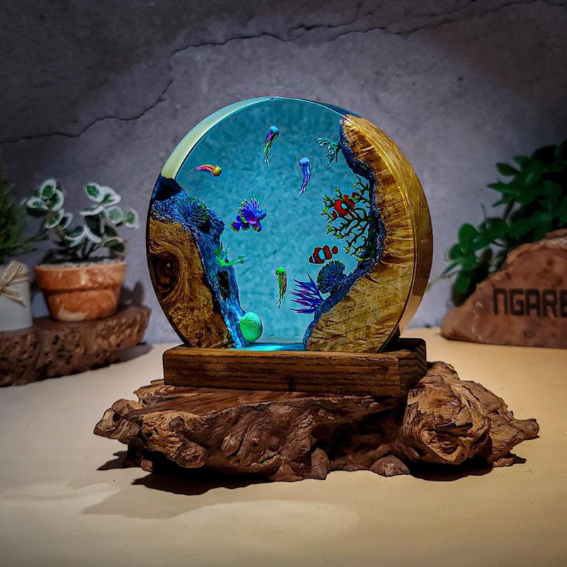 해양 수족관 생물 레진 테이블 램프 창의적인 예술 장식 - Aquarium & Marine Museum Universiti Malaysia Sabah Kota Kinabalu Sabah Reviews 리뷰 및 가격