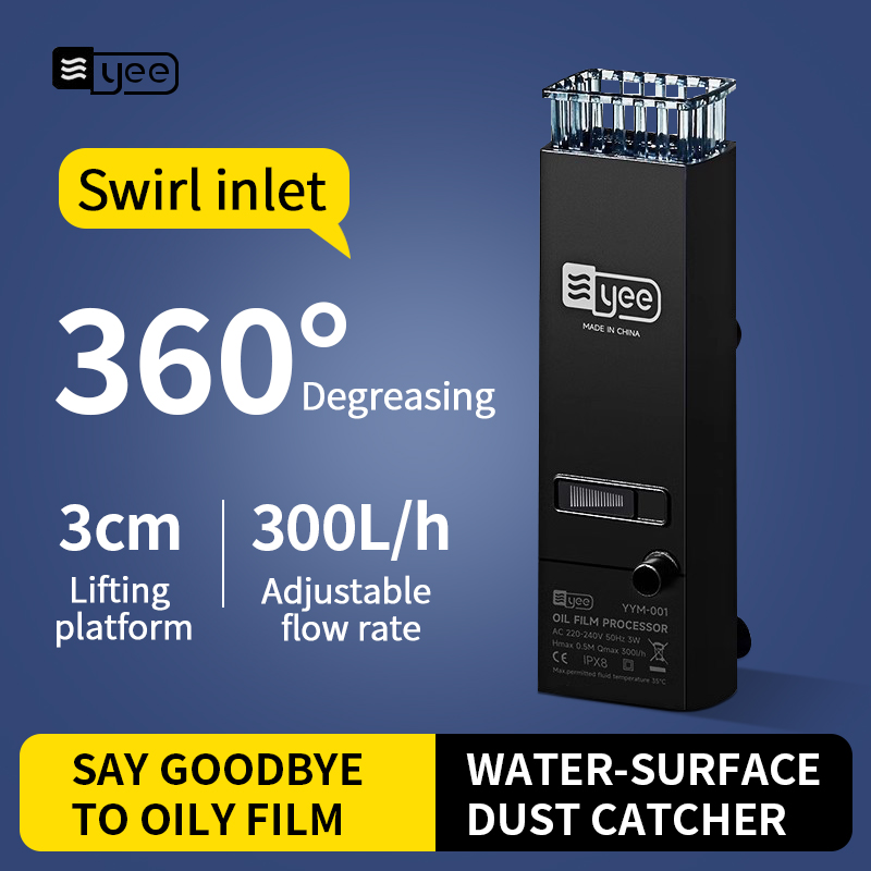 3W 수족관 표면 오일 스키머 필터 미니 음소거 자동  - Marine Aquarium Uv Filter 리뷰 및 가격