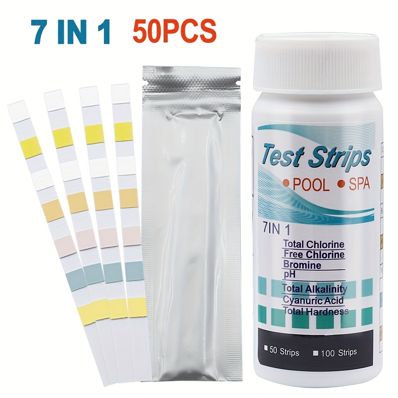 7-in-1 50/100개 수영장 PH 테스트 스트립  - Marine Aquarium Water Testing 리뷰 및 가격