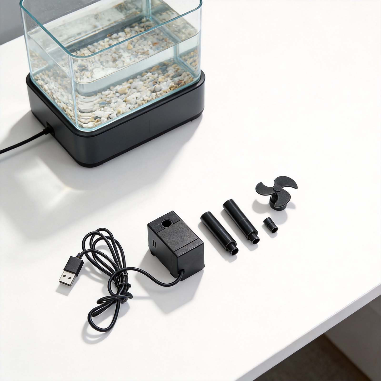 물결 발생 기능과 산소 공급 기능을 갖춘 수족관용 소형 - Aquarium Marine Setup 리뷰 및 가격