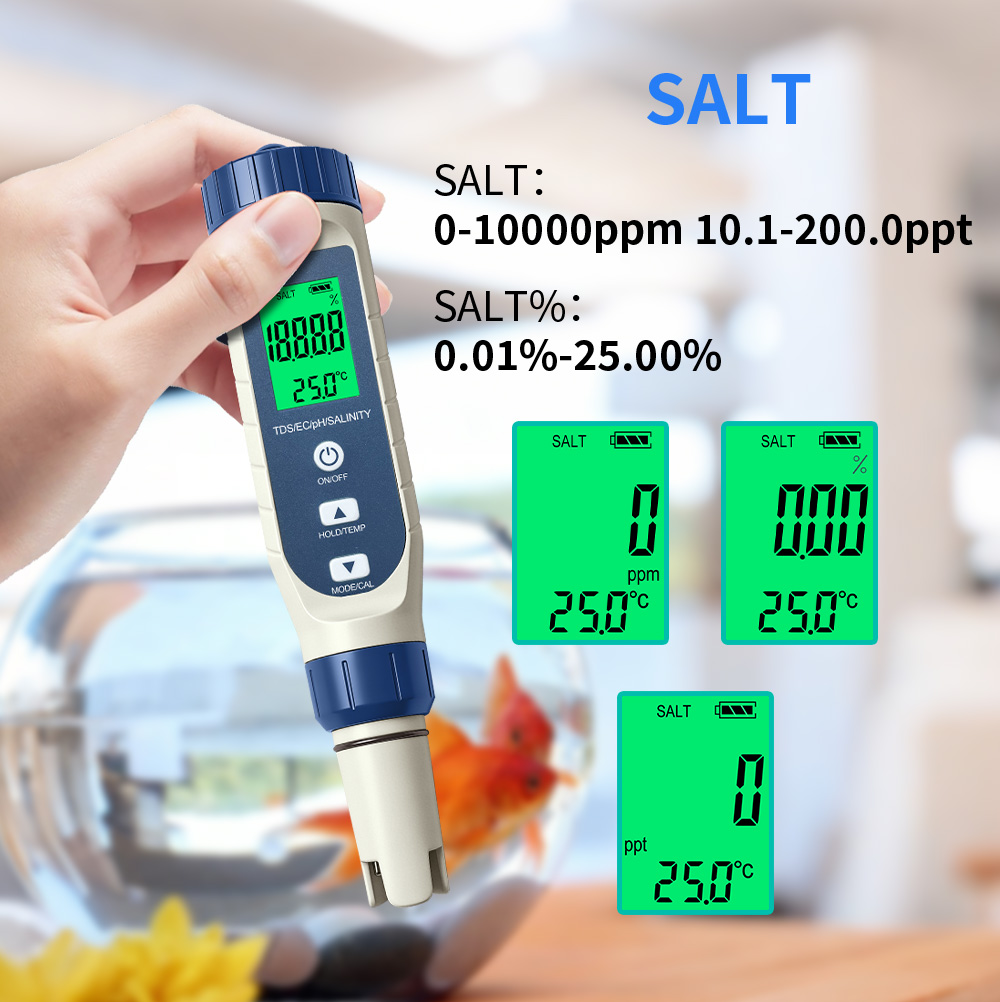 5 in 1 수질 테스트 펜 디지털 PH TDS EC  - Marine Aquarium Water Testing 리뷰 및 가격