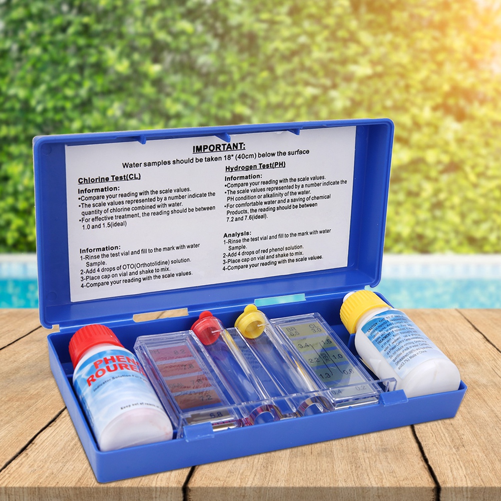 PH 염소 수질 테스트 키트 수영장 테스터 수질 검사  - Marine Test Kit 리뷰 및 가격