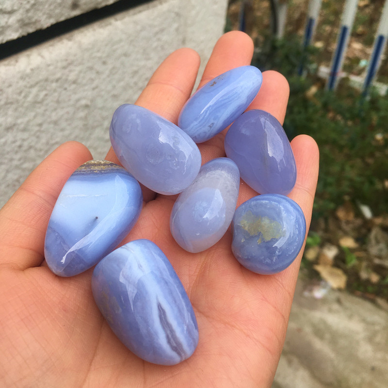 100 그램 천연 크리스탈 블루 레이스 마노 떨어졌다  - Marine Aquarium Gravel 리뷰 및 가격