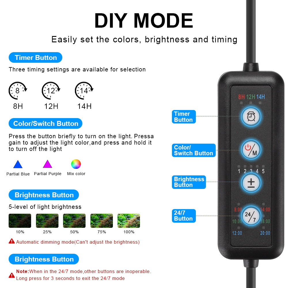 LED 수족관 조명 풀 스펙트럼 리프 코랄 램프 UV  - Marine Aquarium Uv Light 리뷰 및 가격